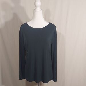 Michael Kors Long Sleeve Tunic featuring signature gold logo-embossed buttons